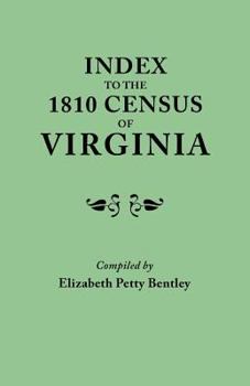 Paperback Index to the 1810 Census of Virginia Book