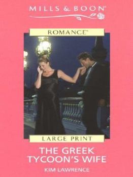 Hardcover The Greek Tycoon's Wife [Large Print] Book