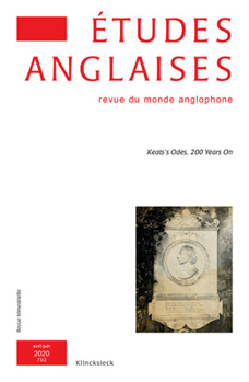 Paperback Etudes Anglaises - N2/2020: Keats's Odes, 200 Years on [French] Book