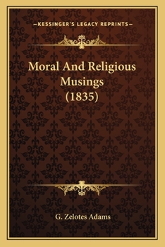 Paperback Moral And Religious Musings (1835) Book