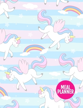 Meal Planner: Cute Year 365 Daily - 52 Week Calendar Meal Planner Daily Weekly and Monthly For Track & Plan Your Meals Food Planning | Large 8.5 x 11 Inch | 110 Pages  - Cover Design BR 000238