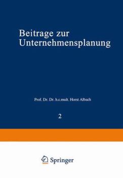 Paperback Beiträge Zur Unternehmensplanung [German] Book