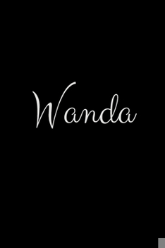 Paperback Wanda: notebook with the name on the cover, elegant, discreet, official notebook for notes Book