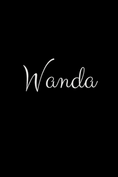 Wanda: notebook with the name on the cover, elegant, discreet, official notebook for notes