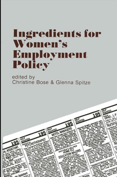 Paperback Ingredients for Women's Employment Policy Book