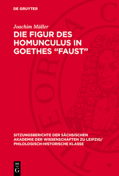 Hardcover Die Figur des Homunculus in Goethes -"Faust" [German] Book