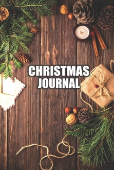 Christmas Journal & Notebook: Lined writing notebook journal for Christmas with blanks for your illustrations