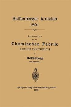 Paperback Helfenberger Annalen 1891 [German] Book