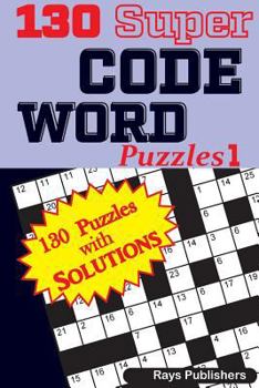 Paperback 130 Super CODE WORD Puzzles Book
