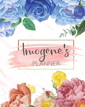Paperback Imogene's Planner: Monthly Planner 3 Years January - December 2020-2022 - Monthly View - Calendar Views Floral Cover - Sunday start Book