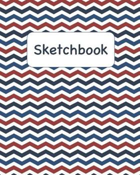 Paperback Sketchbook: Patriotic Waves Sketchbook for Adults and Kids of All Ages Book