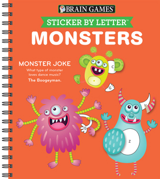 Spiral-bound Sticker by Letter: Monsters Book