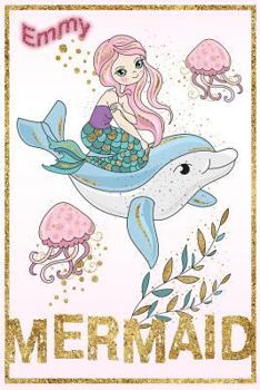 Paperback Emmy Mermaid: Wide Ruled Composition Book Diary Lined Journal Book