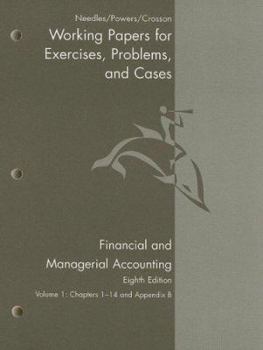 Paperback Financial and Managerial Accounting Working Papers, Volume 1: Chapters 1-14 Book