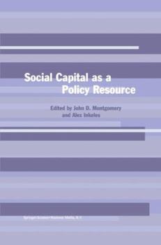 Hardcover Social Capital as a Policy Resource Book