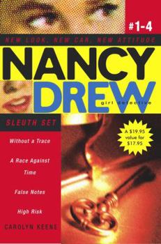 Paperback Nancy Drew Girl Detective Sleuth Set: Without a Trace/A Race Against Time/False Notes/High Risk Book