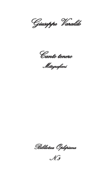 Paperback Canto tenero: Mitografemi [Italian] Book