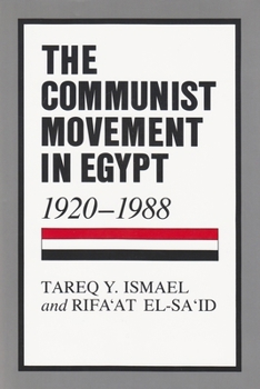 Hardcover The Communist Movement in Egypt, 1920-1988 Book