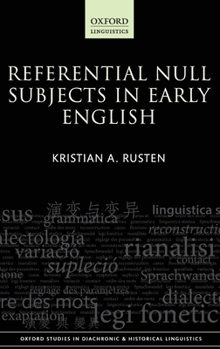 Hardcover Refer Null Subj in Earl Eng Osdhl 35 C Book