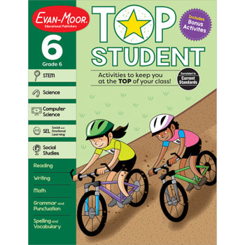 Paperback Top Student, Grade 6 Book