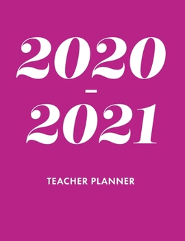 Paperback Teacher Planner 2020-2021: Lesson Planner for Academic Year July 2020 - June 2021, 7 Subject Weekly Lesson Planner + Monthly Calendar View, Comes Book