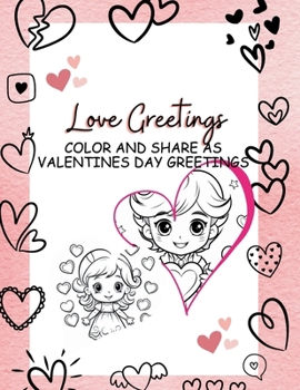 Paperback Hearts Color and Greetings Book