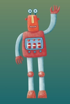 Paperback Notes: A Blank Lined Journal with Friendly Retro Robot Cover Art Book