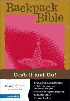 Leather Bound Backpack Bible-NIV-Embossed Cross Book
