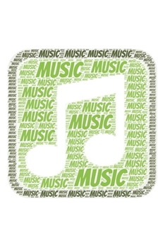 Music: Notebook, Journal Dot grid, Dotted, Dot 120 Pages DIN A5 (6x9 inches) Notes, Drawings, Planer, Diary, Organization Word Cloud Present