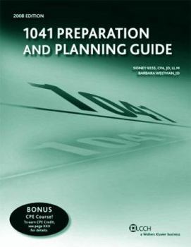 Paperback 1041 Preparation and Planning Guide 2008 Book