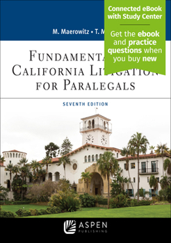 Paperback Fundamentals of California Litigation for Paralegals: [Connected eBook with Study Center] Book