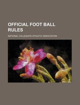 Paperback Official foot ball rules Book