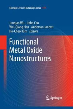 Paperback Functional Metal Oxide Nanostructures Book
