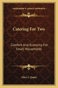 Paperback Catering For Two: Comfort And Economy For Small Households Book
