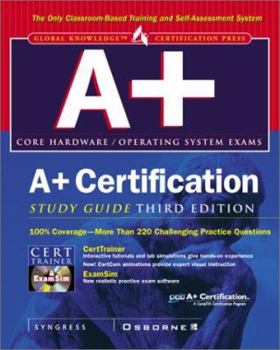 Hardcover A+ Certification Study Guide [With CDROM] Book