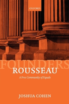 Paperback Rousseau: A Free Community of Equals Book