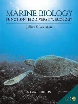 Hardcover Marine Biology: Function, Biodiversity, Ecologywith CD-ROM Book