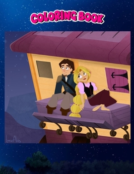 Coloring Book: Rapunzel and Eugene, Children Coloring Book, 100 Pages to Color