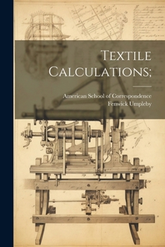 Paperback Textile Calculations; Book