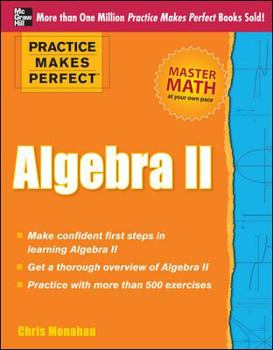 Paperback Practice Makes Perfect Algebra II Book