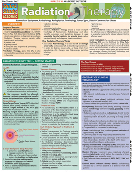 Misc. Radiation Therapy: Quickstudy Laminated Reference Guide Book