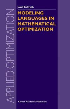 Paperback Modeling Languages in Mathematical Optimization Book