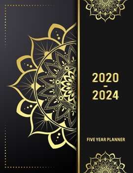 Paperback 5 Year Planner 2020 - 2024: Sun Rise 5 Year Planner Calendar Book 2020-2024 Size 8.5 x 11 Inch Book