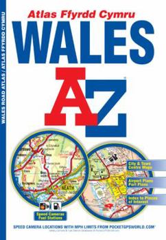 Paperback A-Z Wales Regional Road Atlas / Atlas Ffyrdd Cymru Book