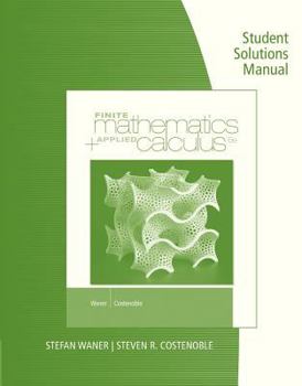 Paperback Finite Mathematics & Applied Calculus Student Solutions Manual Book