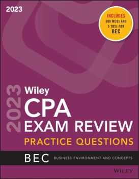 Paperback Wiley CPA Exam Review: Practice Questions Book