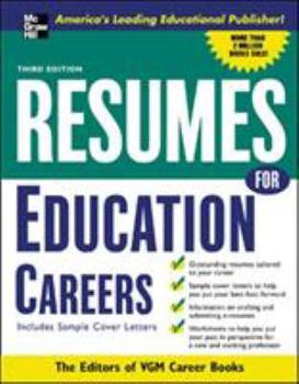 Paperback Resumes for Education Careers Book