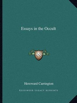 Paperback Essays in the Occult Book
