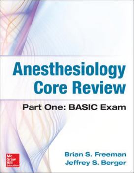 Paperback Anesthesiology Core Review: Part One: Basic Exam Book