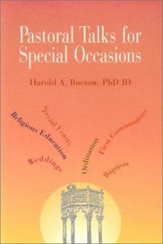 Paperback Pastoral Talks for Special Occasions Book